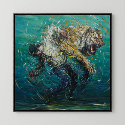 Canvas Print: "The Weight of Silence"