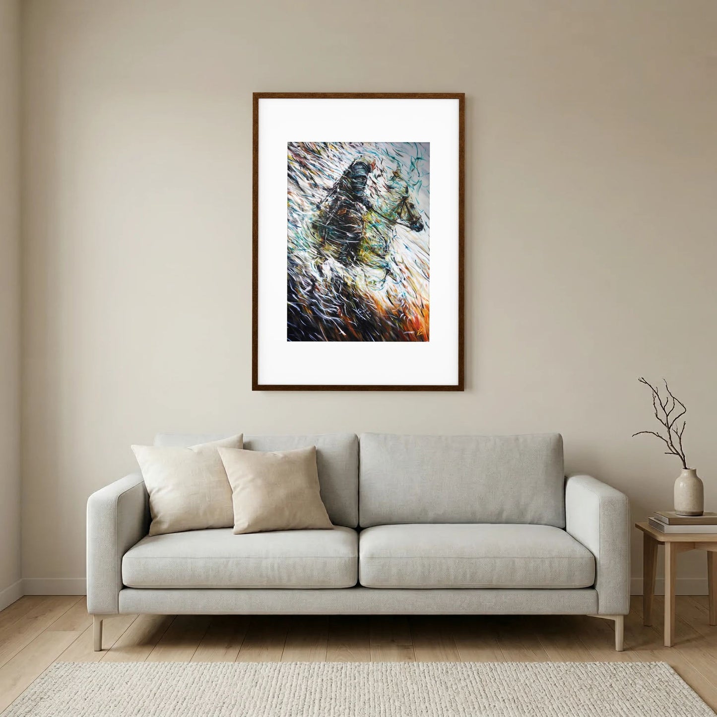 Paper Print: "Wolf & Swallow"