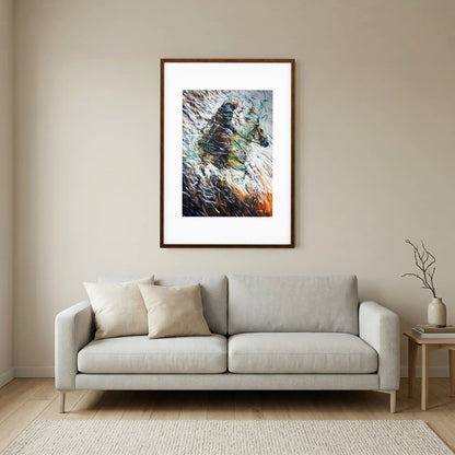 Paper Print: "Wolf & Swallow"