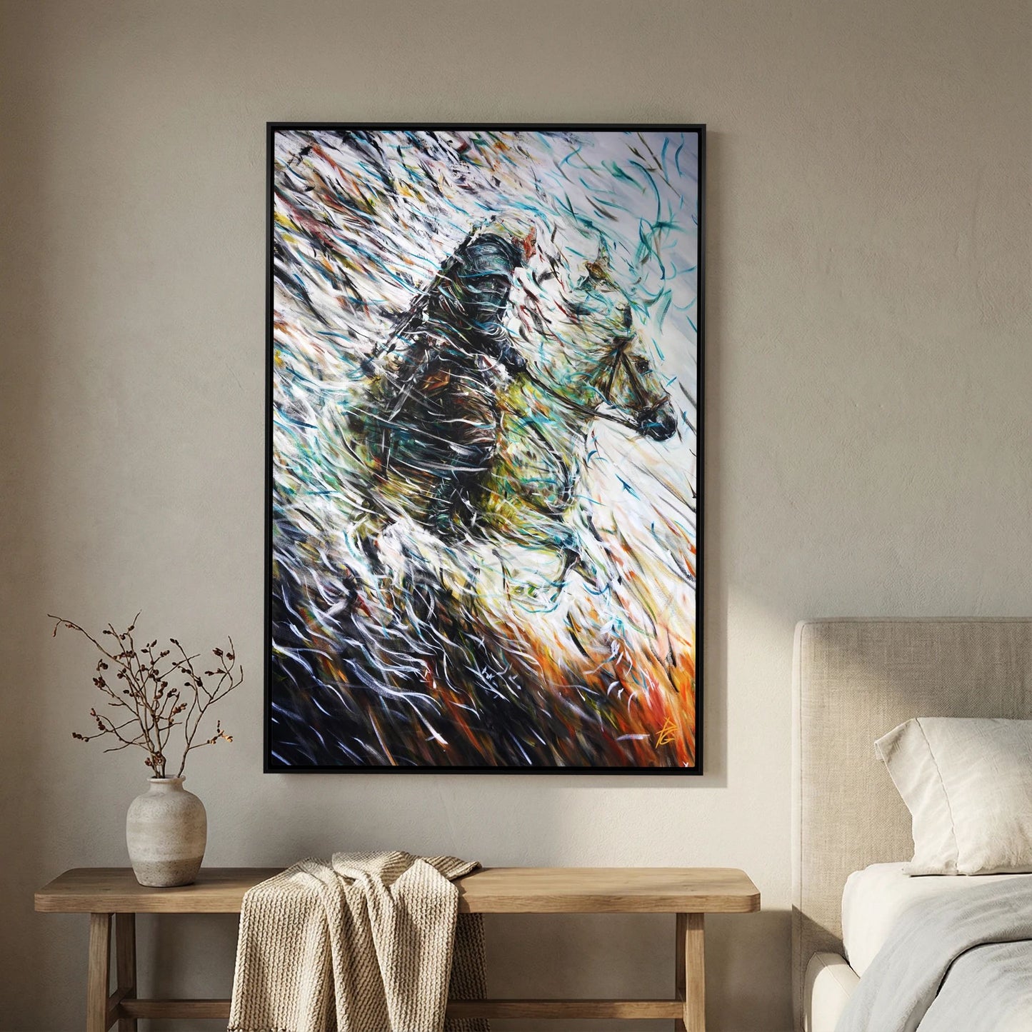 Canvas Print: "Wolf & Swallow"