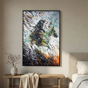 Canvas Print: "Wolf & Swallow"