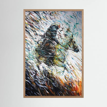Paper Print: "Wolf & Swallow"