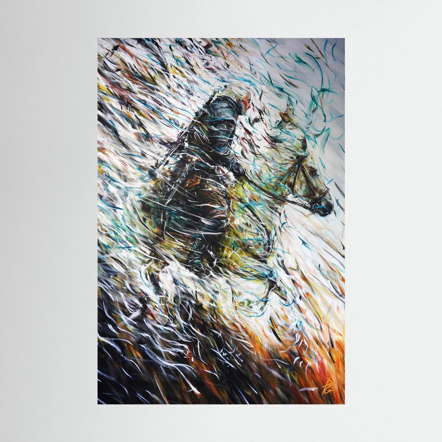 Canvas Print: "Wolf & Swallow"