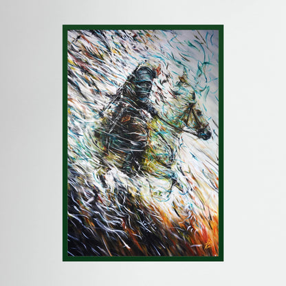 Paper Print: "Wolf & Swallow"