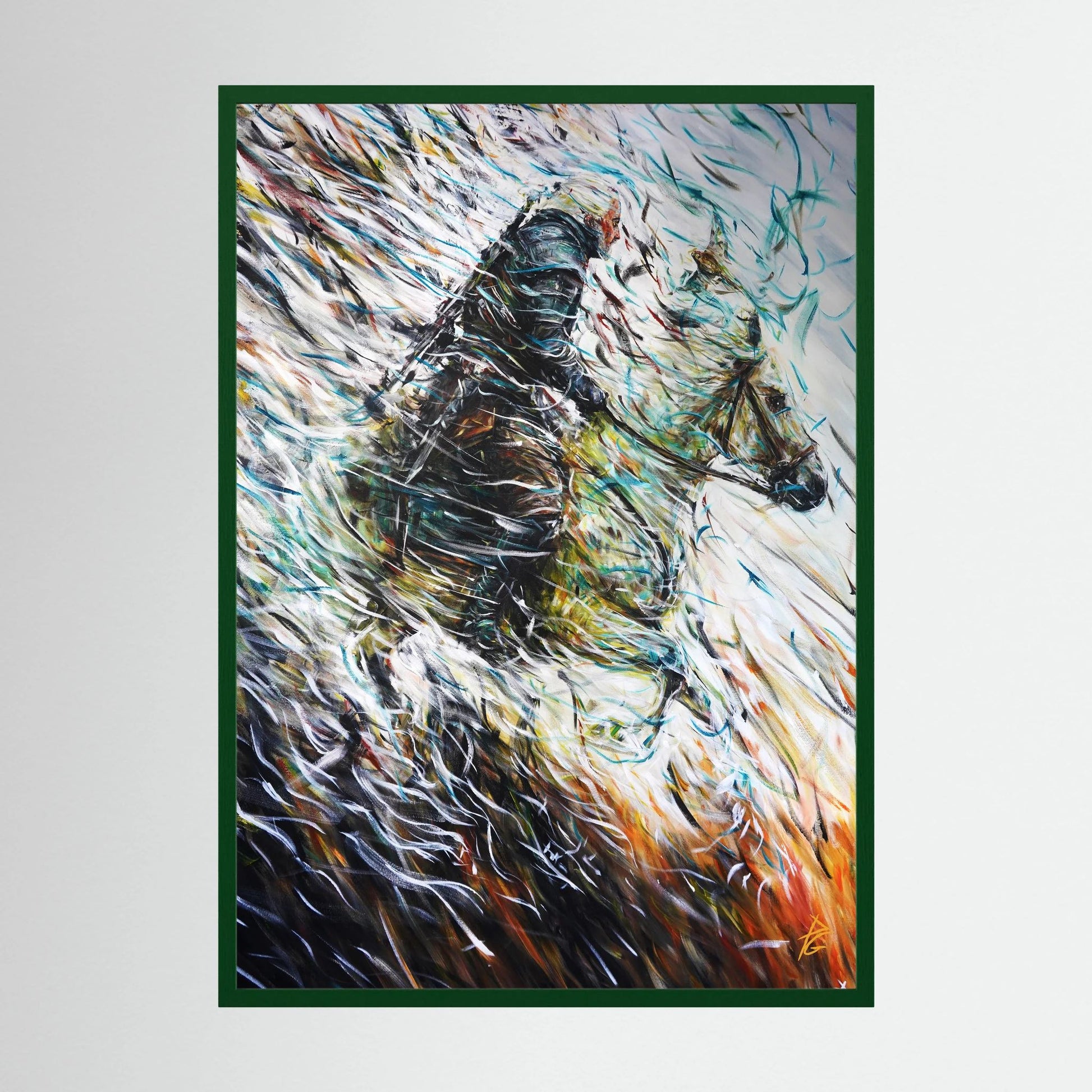 Paper Print: "Wolf & Swallow"