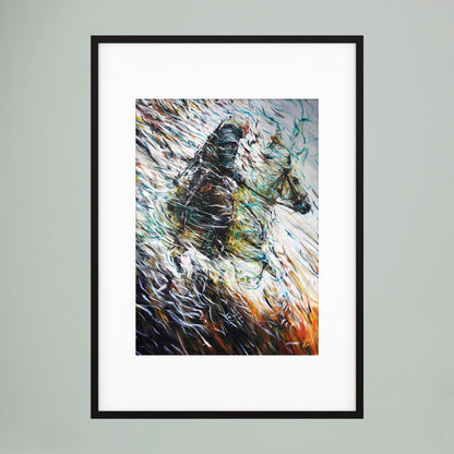 Paper Print: "Wolf & Swallow"