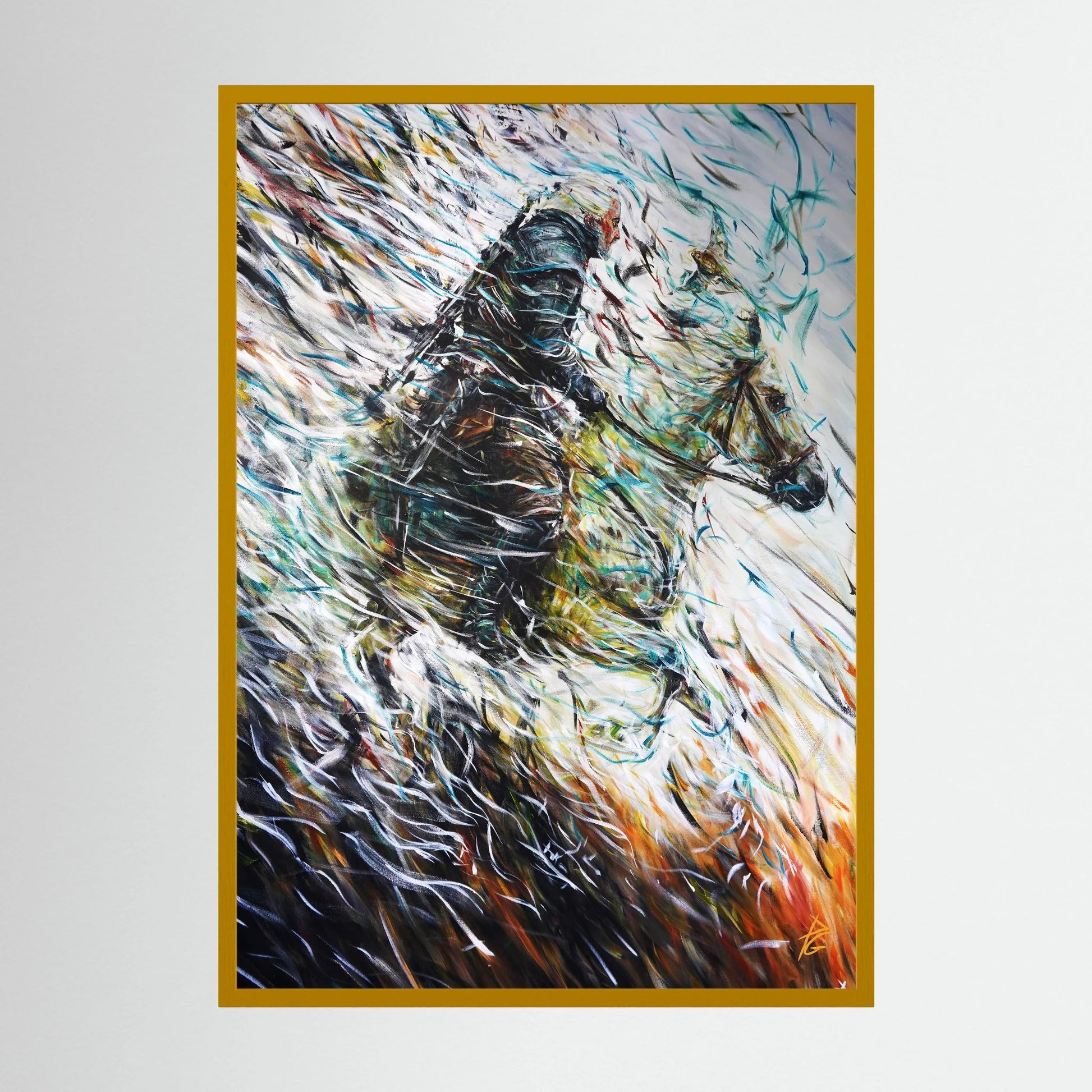 Paper Print: "Wolf & Swallow"