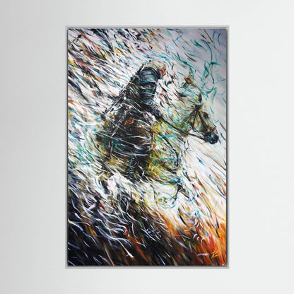 Canvas Print: "Wolf & Swallow"