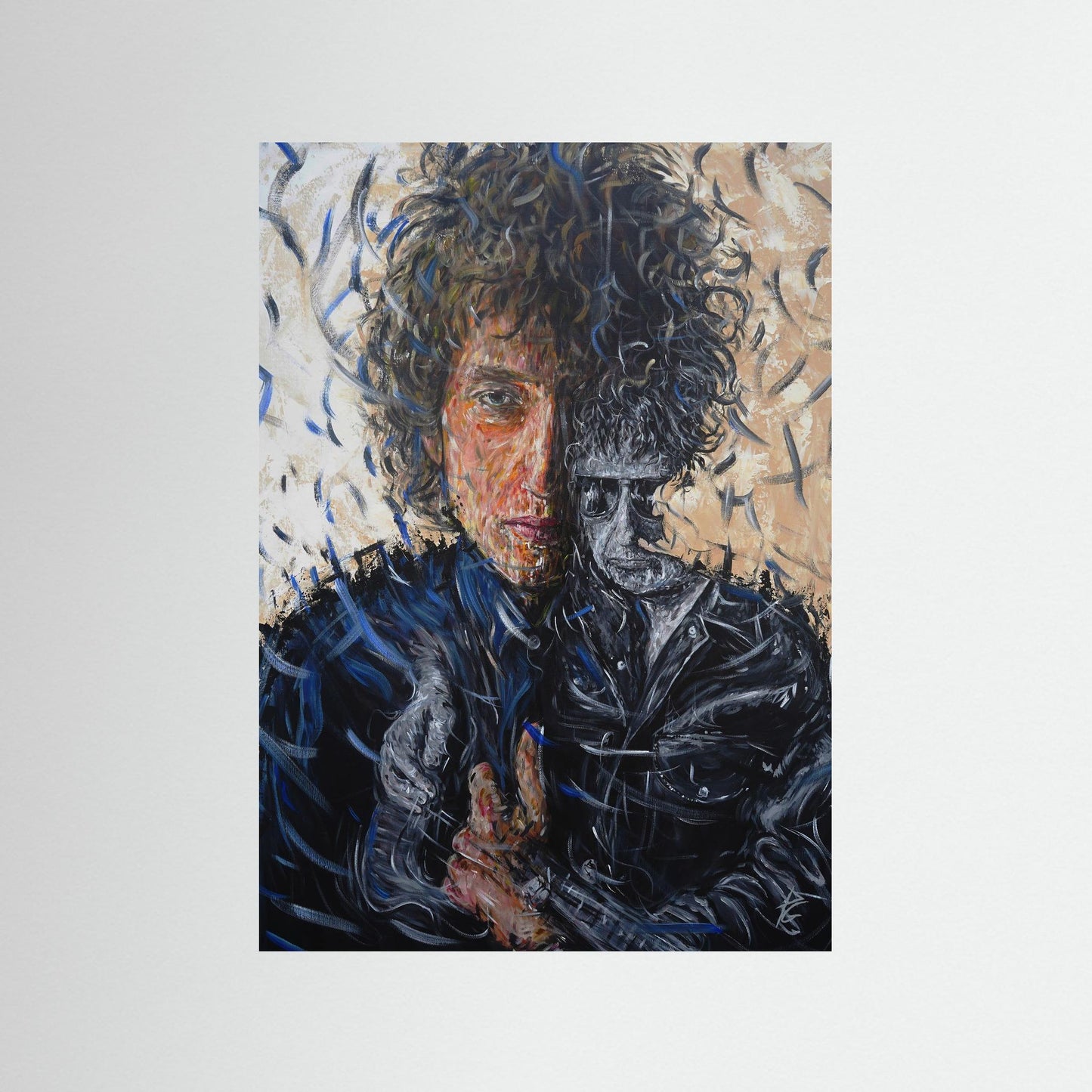 Paper Print: "Bob Dylan"