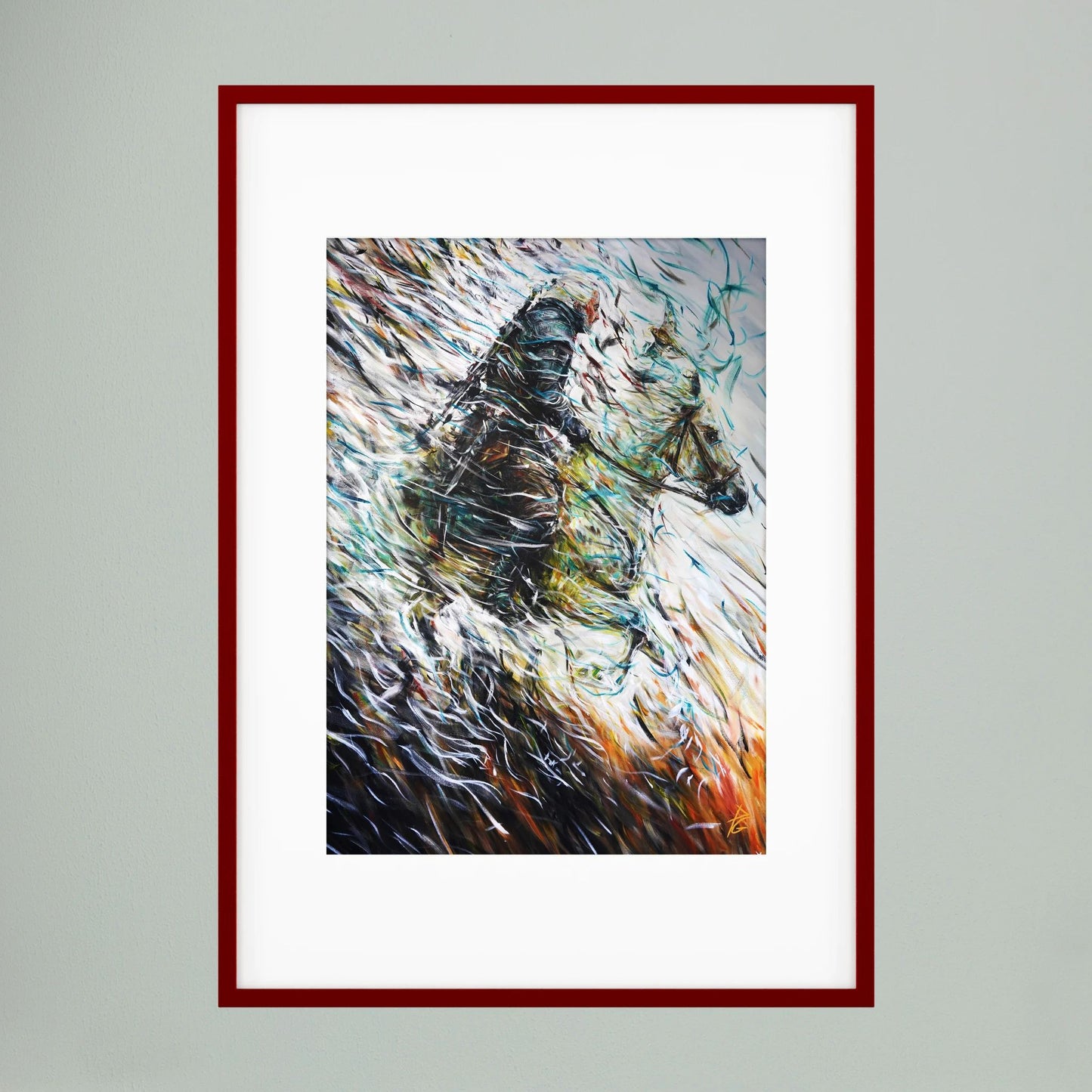 Paper Print: "Wolf & Swallow"