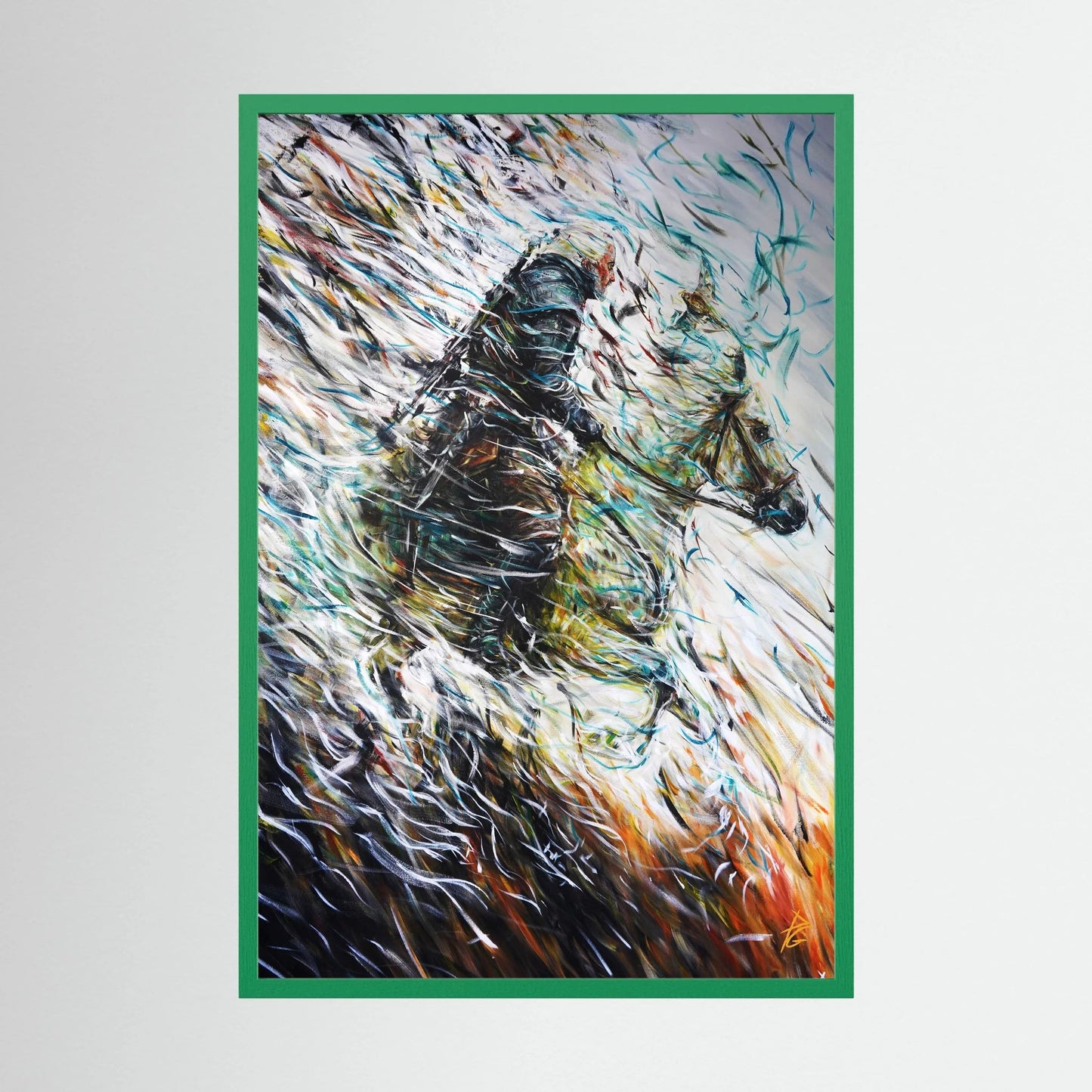 Paper Print: "Wolf & Swallow"
