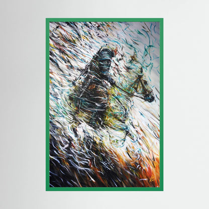 Paper Print: "Wolf & Swallow"