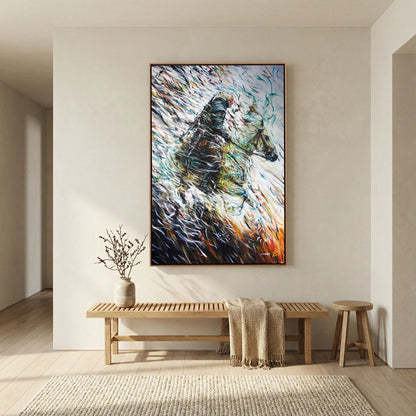 Canvas Print: "Wolf & Swallow"