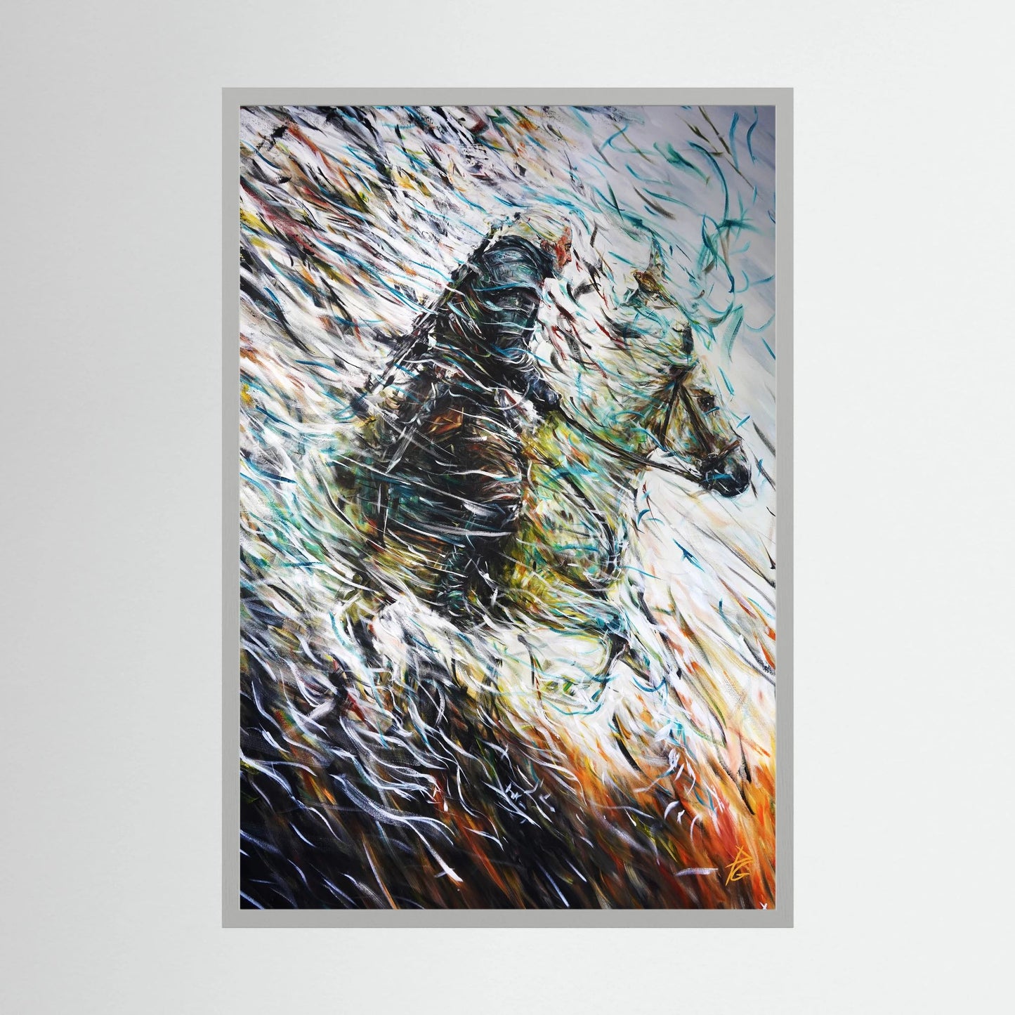 Paper Print: "Wolf & Swallow"