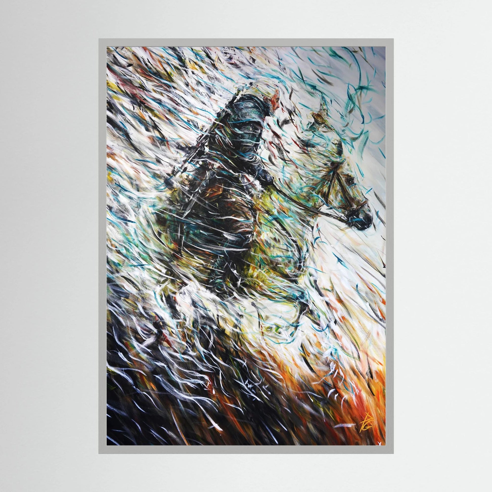 Paper Print: "Wolf & Swallow"