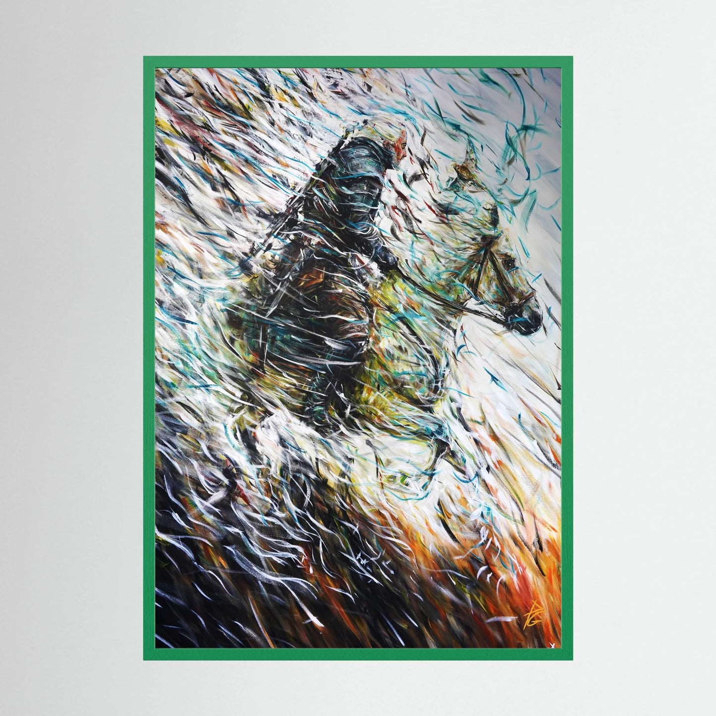 Paper Print: "Wolf & Swallow"